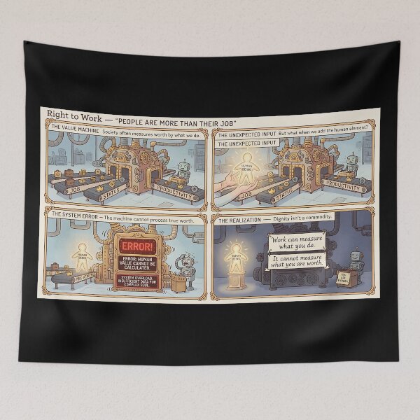 Item preview, The value of a person transcends work performance and status. designed and sold by Mianku | Für das Leben.