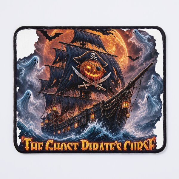 Item preview, The Ghost Pirate's Curse – Halloween Ghost Ship designed and sold by thirtyonestars.