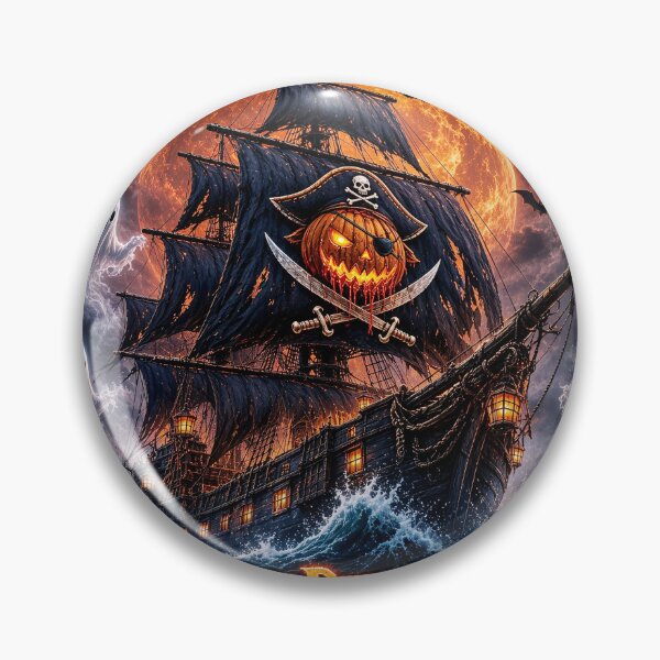 Item preview, The Ghost Pirate's Curse – Halloween Ghost Ship designed and sold by thirtyonestars.