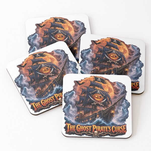 Item preview, The Ghost Pirate's Curse – Halloween Ghost Ship designed and sold by thirtyonestars.