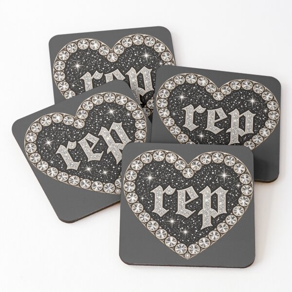 Item preview, REP Rhinestone Heart Black Rhinestone Gothic Heart Sticker designed and sold by taylorvinyls.