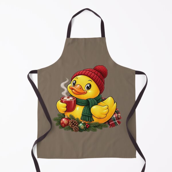 Item preview, Cozy Christmas Duck with Hot Cocoa designed and sold by BROHLine Studio.