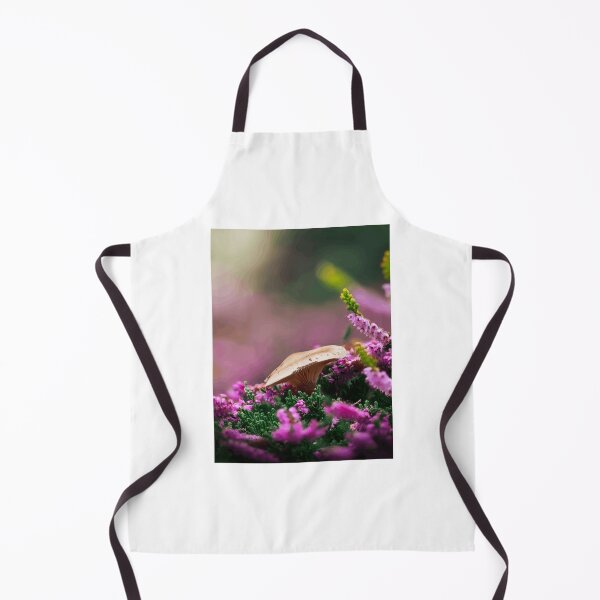 Item preview, Mushroom Among Purple Heather Flowers designed and sold by Roamgrain Photos.
