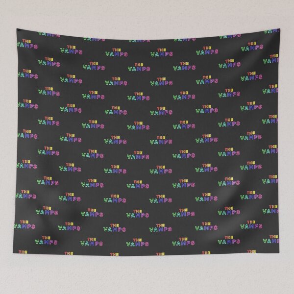 Artikelvorschau, The Vamps Neon Rainbow Colorful Retro Music Design entworfen und verkauft von brainbrand.