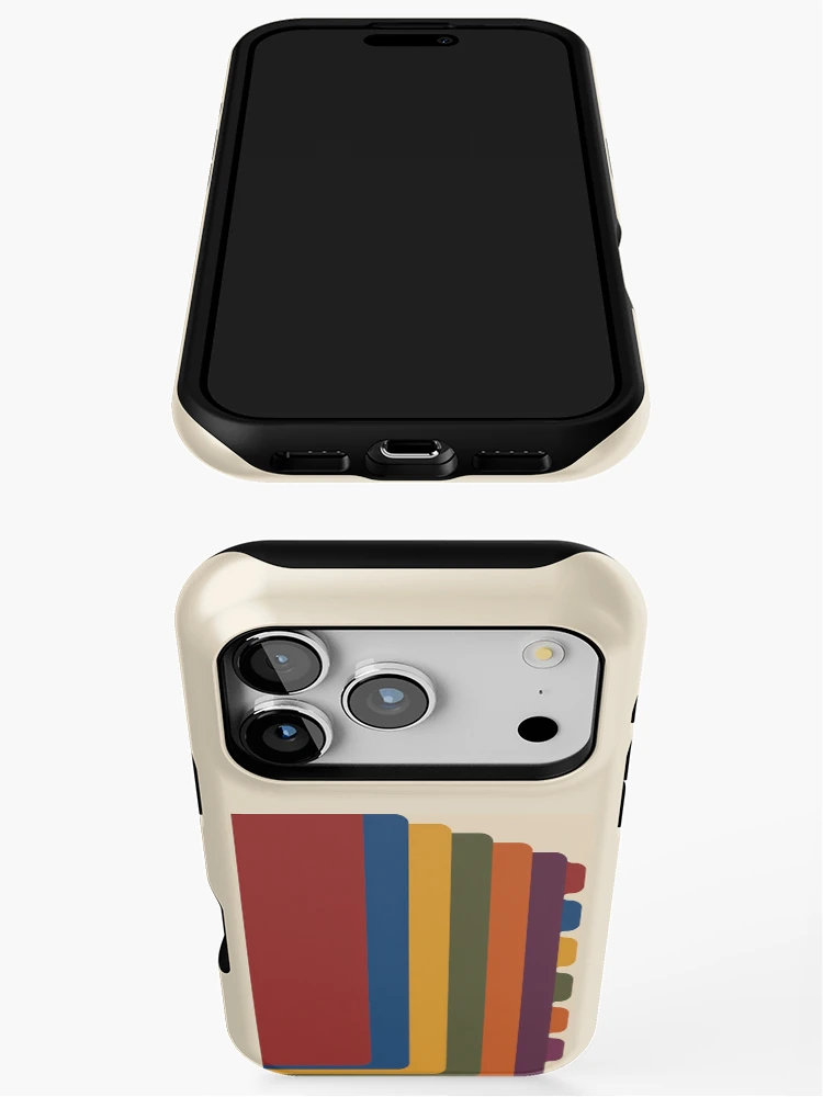 Thumbnail 3 of 4, iPhone Case, Tab Stack – Color Coded Planner Notebook designed and sold by astersgraphics.