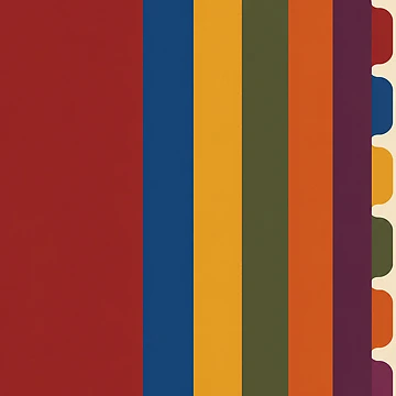 Artwork thumbnail, Tab Stack – Color Coded Planner Notebook by astersgraphics