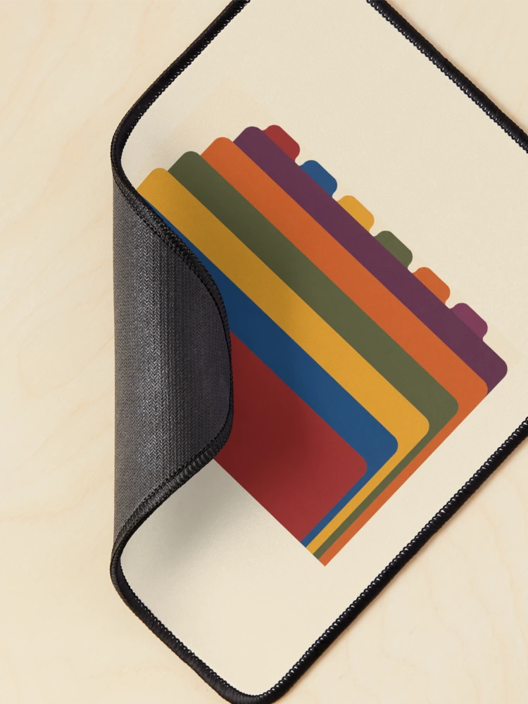 Thumbnail 2 of 5, Mouse Pad, Tab Stack – Color Coded Planner Notebook designed and sold by astersgraphics.