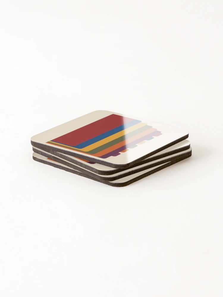 Thumbnail 4 of 5, Coasters (Set of 4), Tab Stack – Color Coded Planner Notebook designed and sold by astersgraphics.