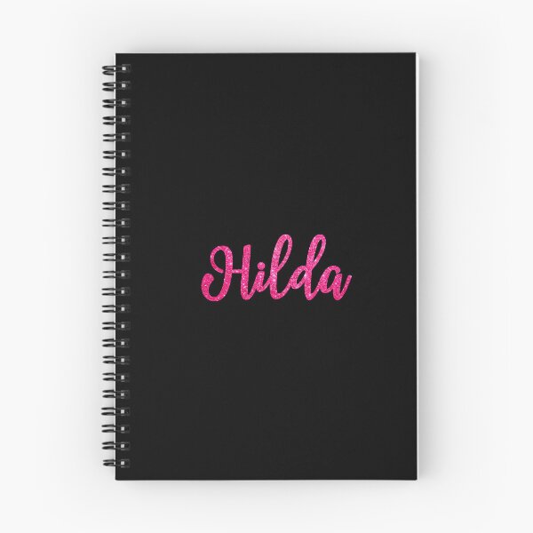 Item preview, Hilda Hot Pink Sparkly Personalised Name Design designed and sold by CamilasPrints.