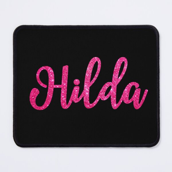 Item preview, Hilda Hot Pink Sparkly Personalised Name Design designed and sold by CamilasPrints.