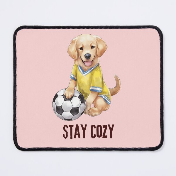 Item preview, Cute Golden Retriever Stay Cozy soccer - Dog Lover Gift designed and sold by stormk10.
