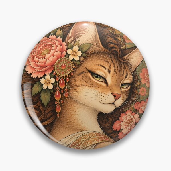 Artikelvorschau, Ernsthaft urteilende Katze Jugendstil-Poster entworfen und verkauft von ValentinaHramov.