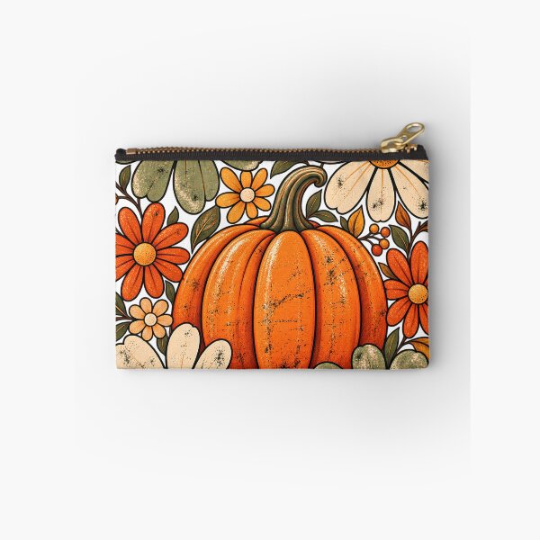 Item preview, Retro Pumpkin Floral Autumn Harvest designed and sold by VGAfanatic.