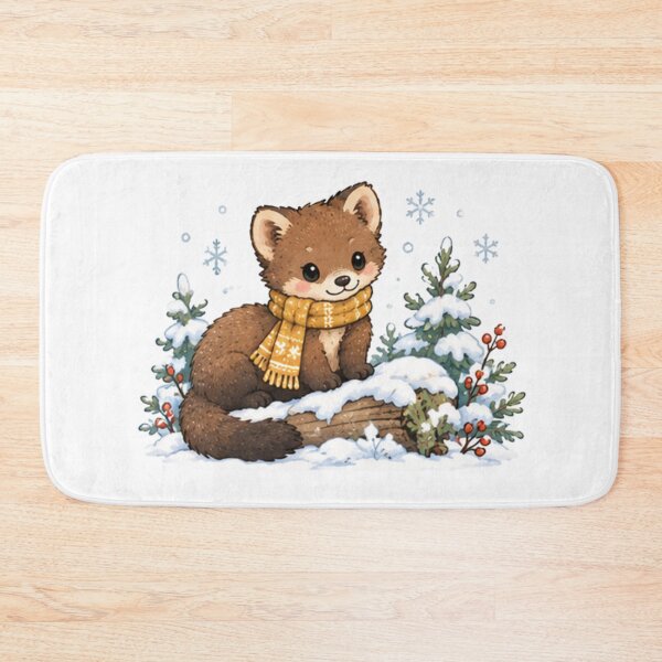 Item preview, Winter Pine Marten designed and sold by MellowMunchkins.