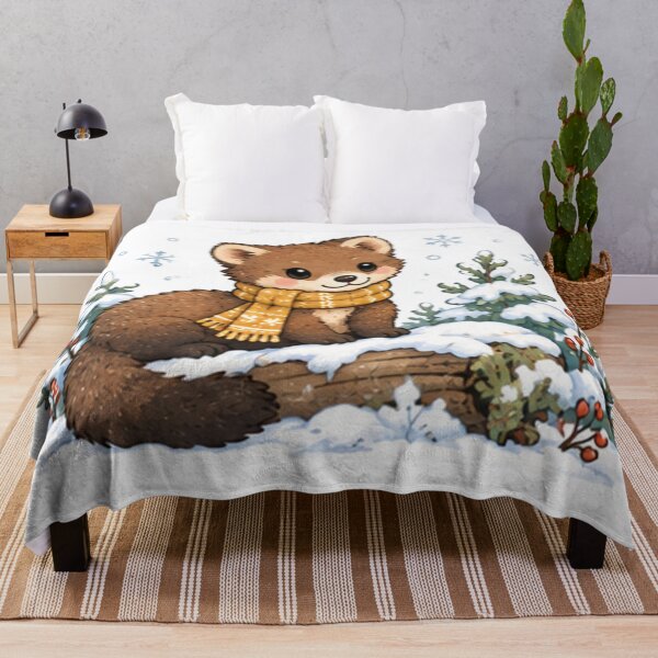 Item preview, Winter Pine Marten designed and sold by MellowMunchkins.