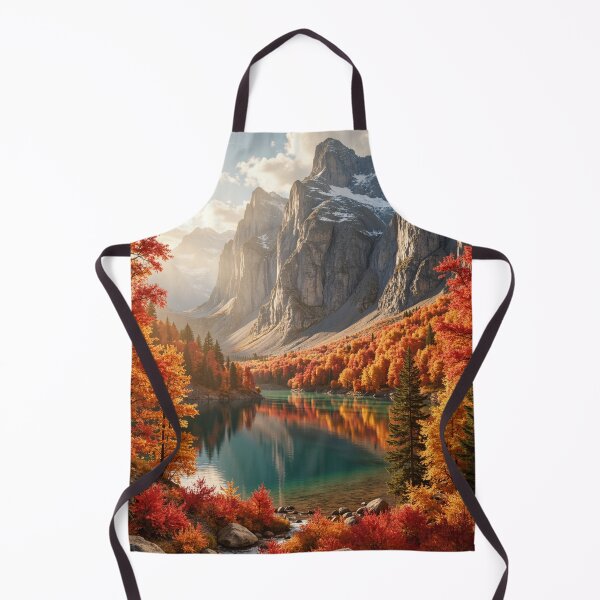 Item preview, Crimson Valley Reflections - Autumn Mountain Escape designed and sold by nhk999.