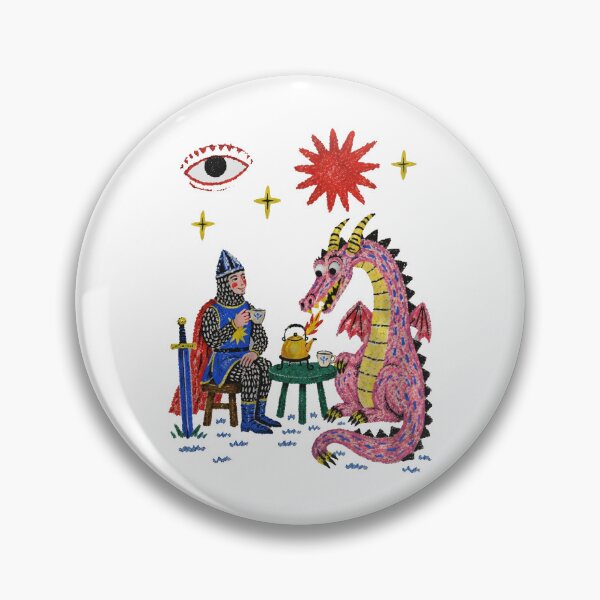 Item preview, Red Dragon Tea Party with Knight Fantasy designed and sold by RDGNR.