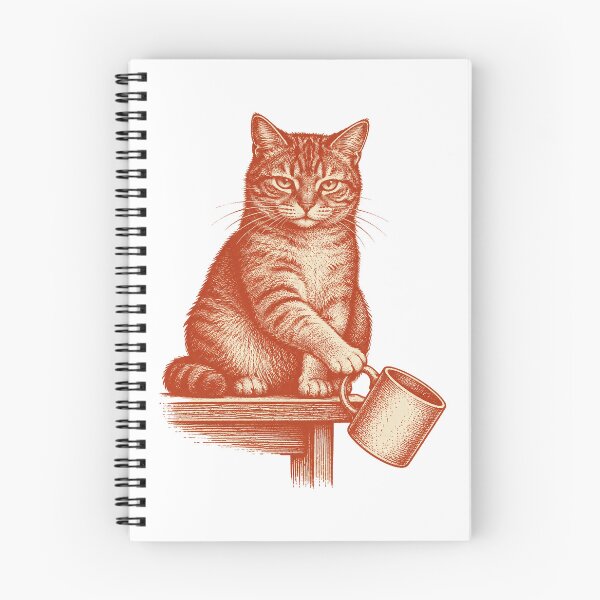 Item preview, Cat Pushing Mug Off The Table Print designed and sold by The Mellonaire.