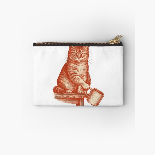 Item preview, Cat Pushing Mug Off The Table Print designed and sold by The Mellonaire.