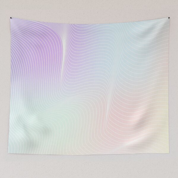 Item preview, Dreamy Pearlescent Waves. Pastel Holographic Abstract designed and sold by AnnaDesertArt.