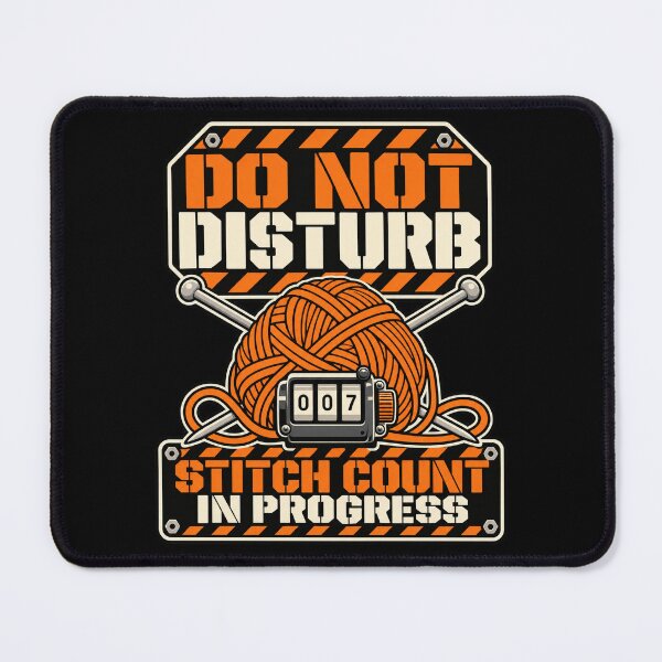 Item preview, Stitch Count In Progress Knitting Humour designed and sold by Text2tee.