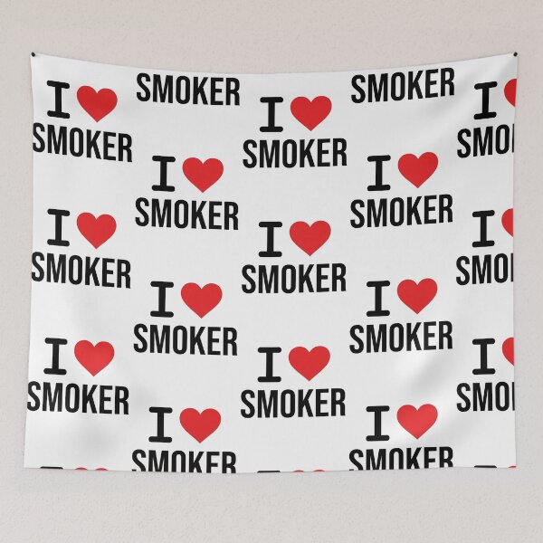 Item preview, I Heart Smoker Funny BBQ Pitmaster Quote Bold Graphic for Meat Smoking Enthusiast designed and sold by raedattia.