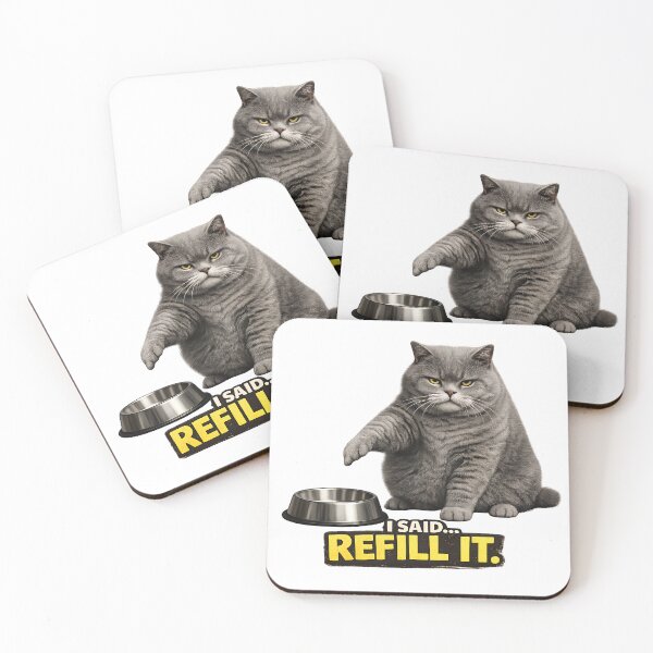 Item preview, Funny I Said Refill It Cat designed and sold by UvooArt.
