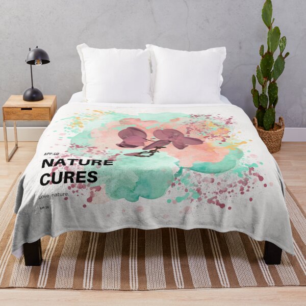 Item preview, "Nature Cures" Purple Lily Flower Photography Watercolor Art designed and sold by Liberarteprint.
