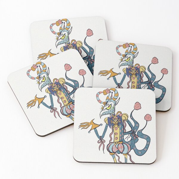 Item preview, Court Jester stylized cartoon illustration art designed and sold by Vintage Designs +.