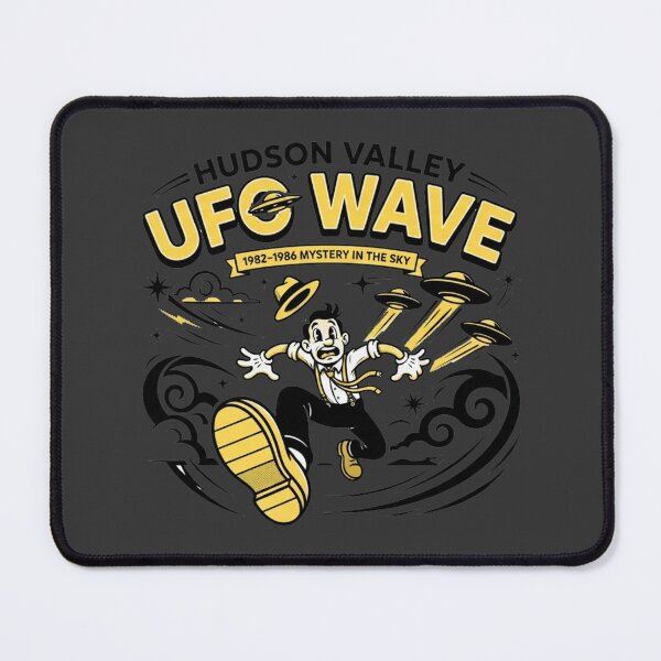 Item preview, Hudson Valley UFO Wave 1982-1986 | Retro UFO Sighting Cartoon Vintage Mystery T-Shirt designed and sold by VoglR.