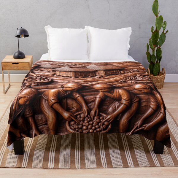 Item preview, Traditional Philippine Village Life -Wood Carving Art designed and sold by nhk999.