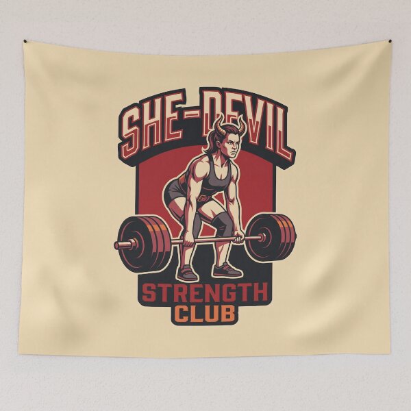 Item preview, She-Devil Strength Club Female Powerlifting designed and sold by SplashTastic.