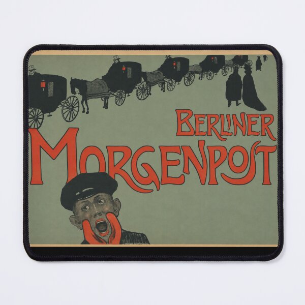 Item preview, Berliner Morgenpost 1901 Newsboy Advertisement designed and sold by artofuniverse.