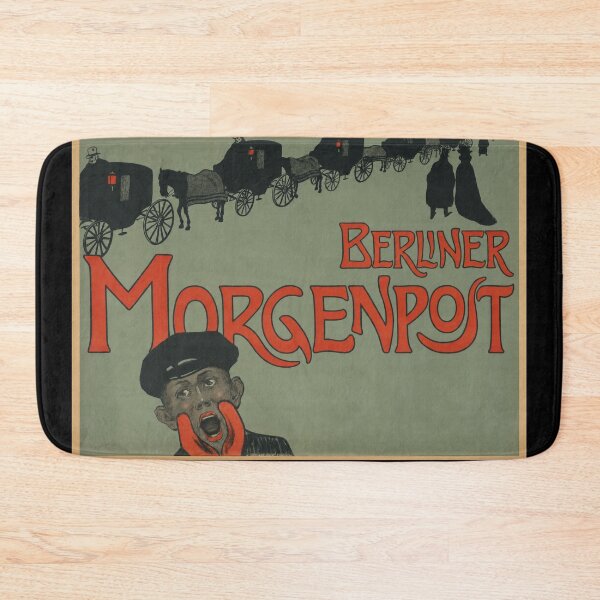 Item preview, Berliner Morgenpost 1901 Newsboy Advertisement designed and sold by artofuniverse.