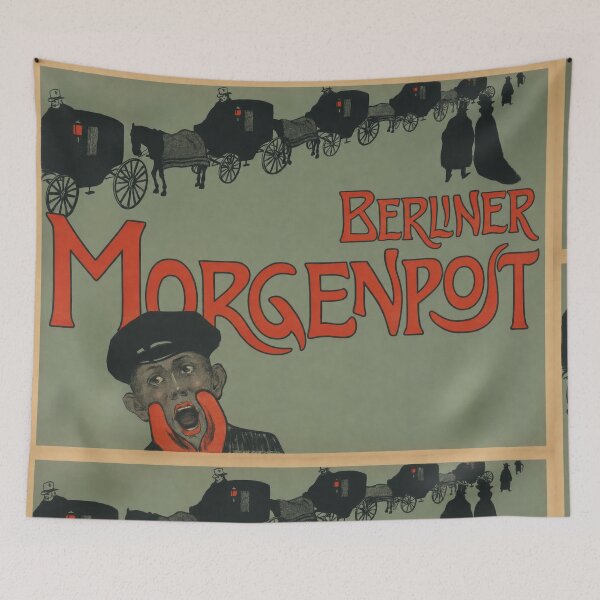 Item preview, Berliner Morgenpost 1901 Newsboy Advertisement designed and sold by artofuniverse.