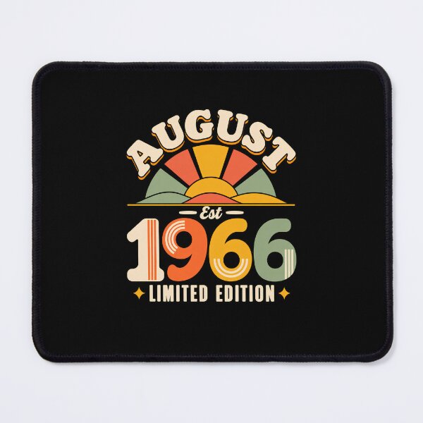 Artikelvorschau, August 1966 Birthday Limited Edition Born in 1966 Vintage 60th Birthday Gift entworfen und verkauft von designstoriesMK.