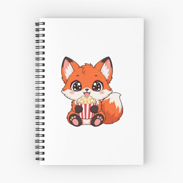 Artikelvorschau, Niedlicher Kawaii-Fuchs mit Popcorn entworfen und verkauft von Eternalski.