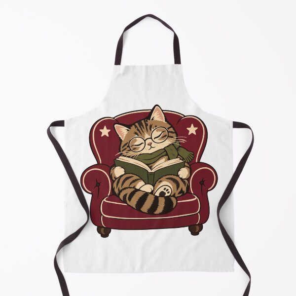 Item preview, Fireside Reading Cat - Cozy Winter Books designed and sold by CozyMigo.
