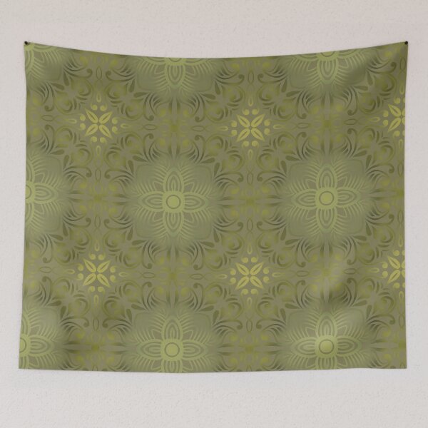 Item preview, Copy of Ornate Floral Damask Pattern – Decorative Vintage Inspired Botanical Design designed and sold by Rukhscreations.