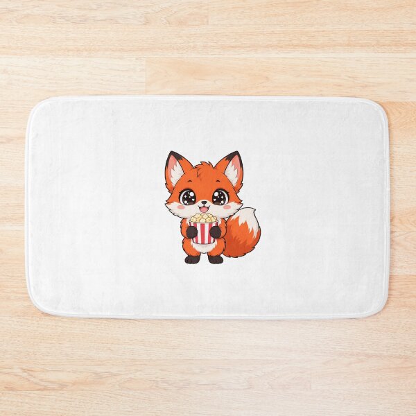 Item preview, Cute Kawaii Fox With Popcorn designed and sold by Eternalski.