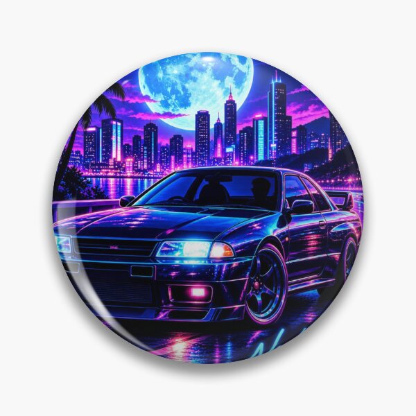Item preview, Midnight Drive Neon Car Sticker designed and sold by ArtCrushWorks.