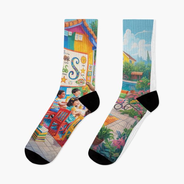 Artikelvorschau, Sloth Teaching The Alphabet Letter S entworfen und verkauft von Home Decor Art.