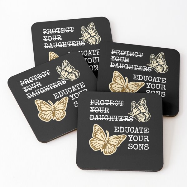 Item preview, Educate Your Sons Not Daughters Feminist Butterfly Statement designed and sold by RDGNR.
