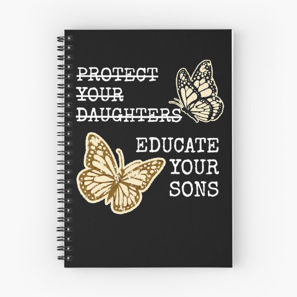Item preview, Educate Your Sons Not Daughters Feminist Butterfly Statement designed and sold by RDGNR.