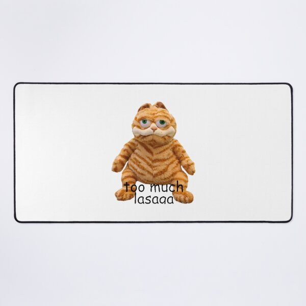 Item preview, Funny Garfield Meme Featuring Too Much Lasagna Illustration designed and sold by Stealth  Shiba.