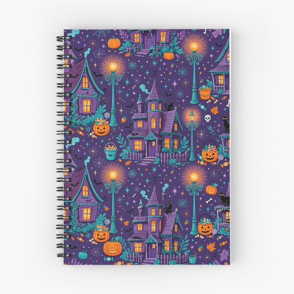 Item preview, Trick or Treat Street — Nostalgic Halloween Pattern | Hashola Designs designed and sold by Hashola Designs.