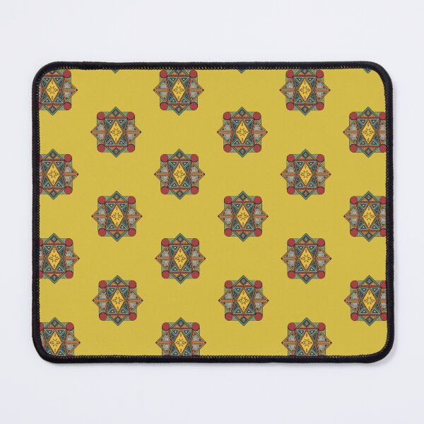 Item preview, Nubian Geometric Pattern Aswan Culture Heritage Art Print designed and sold by Borgyart.
