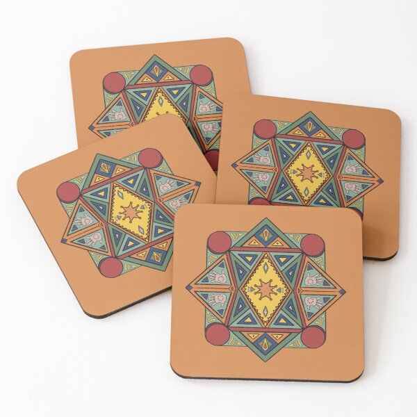 Item preview, Nubian Geometric Pattern Aswan Culture Heritage Art Print designed and sold by Borgyart.