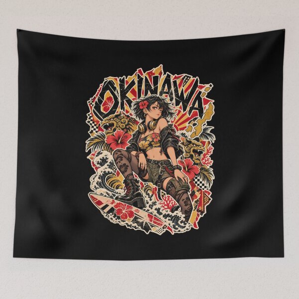 Item preview, Okinawa Island Noise Japanese Punk Anime Collage Artwork designed and sold by Tong4130.