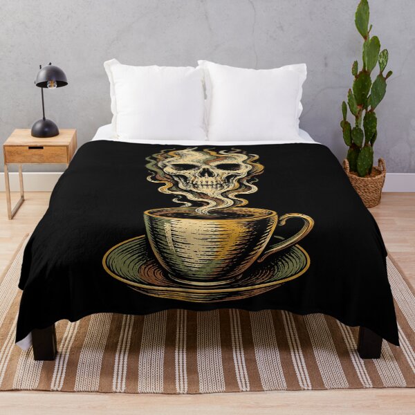 Item preview, Coffee Cup With Skull In The Steam designed and sold by The Mellonaire.